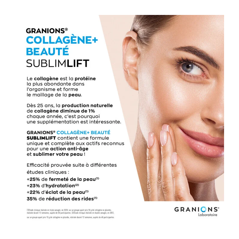Granions Collagene+ Sublimlift Beauté Poudre Gout Cerise – Paramarket.com