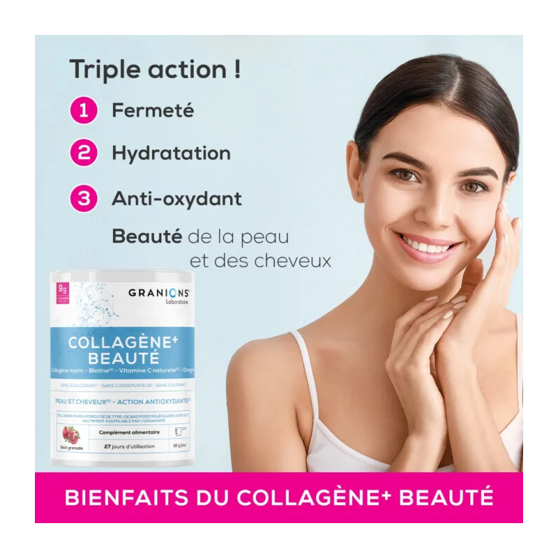 Granions Collagene+ Beauté 9g Gout Grenade – Paramarket.com