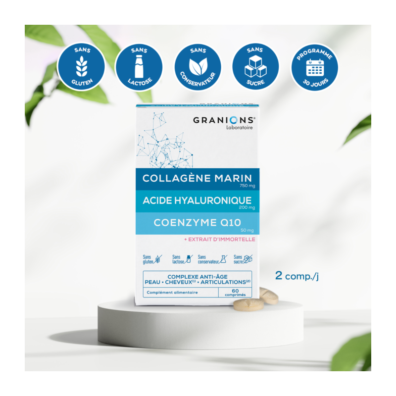 Granions Collagène Complexe Anti-âge Acide hyaluronique & Coenzyme Q10 – Paramarket.com