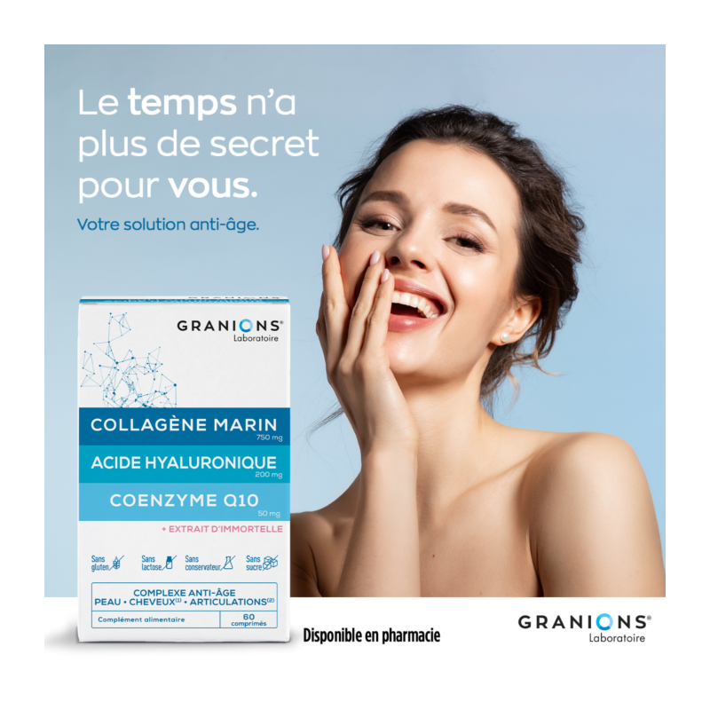 Granions Collagène Complexe Anti-âge Acide hyaluronique & Coenzyme Q10 – Paramarket.com
