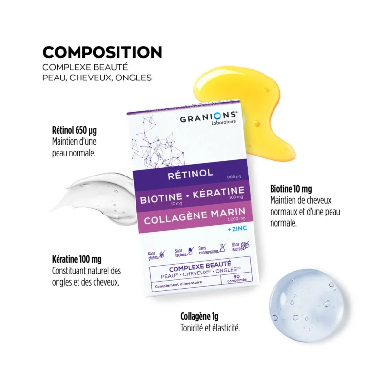 Granions Collagene Complexe Beauté Peau Cheveux Ongles – Paramarket.com