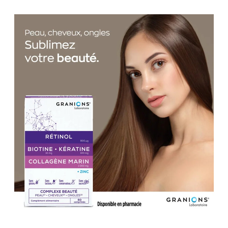 Granions Collagene Complexe Beauté Peau Cheveux Ongles – Paramarket.com