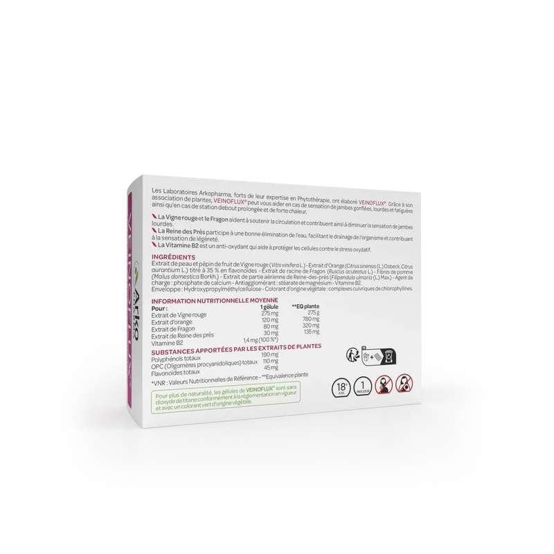 Arkopharma Veinoflux Jambes légères et toniques - Paramarket.com