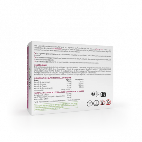 Arkopharma Veinoflux Jambes légères et toniques - Paramarket.com Arkopharma Veinoflux Jambes légères et toniques - Paramarket.com