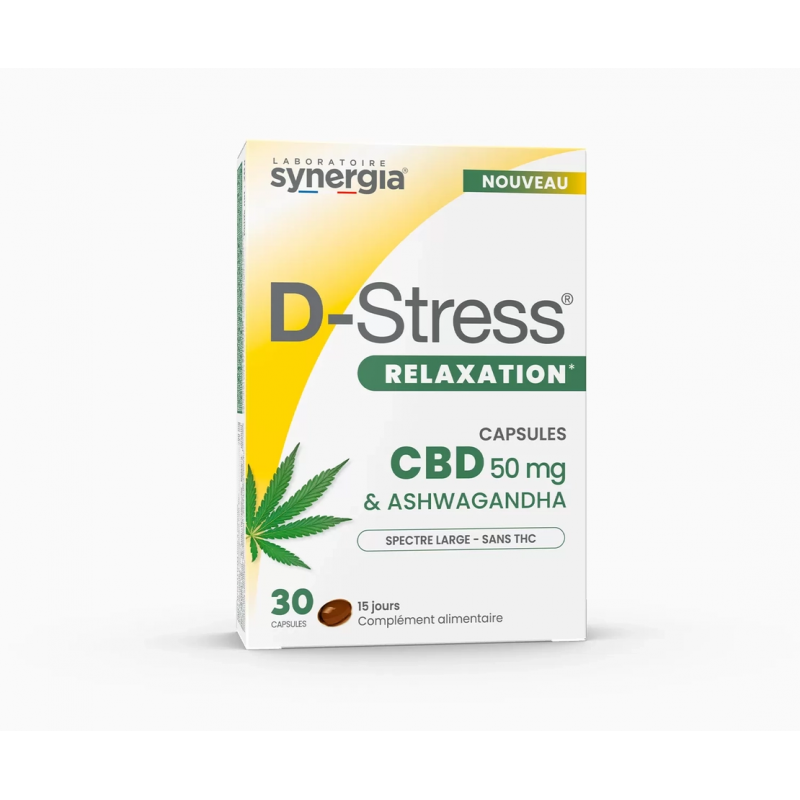 Synergia D-Stress Relaxation CBD & Ashwagandha – Paramarket.com