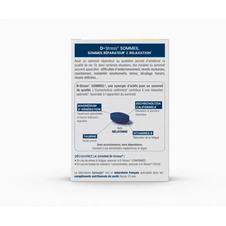 Synergia D-Stress Sommeil Comprimés – Paramarket.com