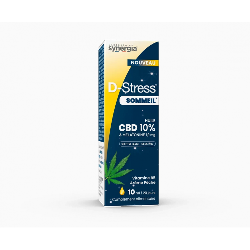 Synergia D-Stress Relaxation Huile CBD & Mélatonine – Paramarket.com
