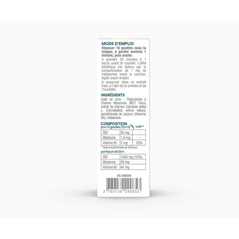 Synergia D-Stress Relaxation Huile CBD & Mélatonine – Paramarket.com