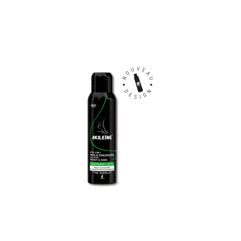 Akileine Spray Noir 3 En 1 Pieds & Chaussures – Paramarket.com