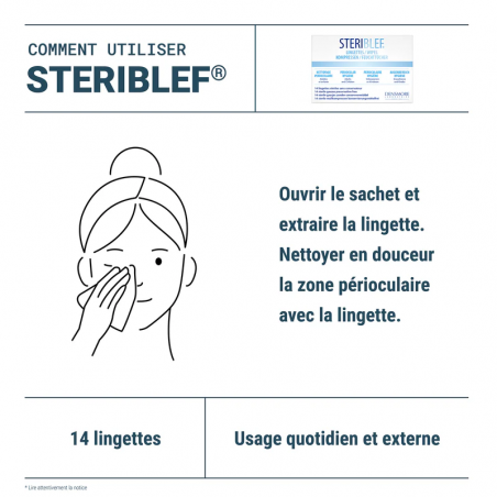 Densmore Steriblef Lingettes Nettoyage perioculaire – Paramarket.com Densmore Steriblef Lingettes Nettoyage perioculaire – Paramarket.com