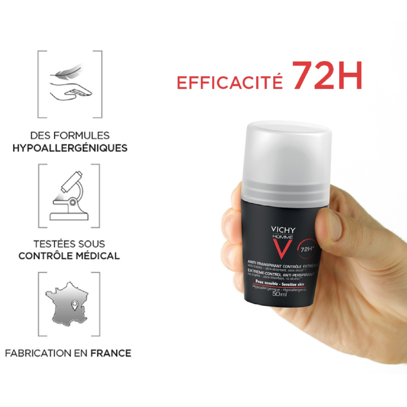 Vichy Homme Dermo-détranspirant anti-taches anti-irritations – Paramarket.com