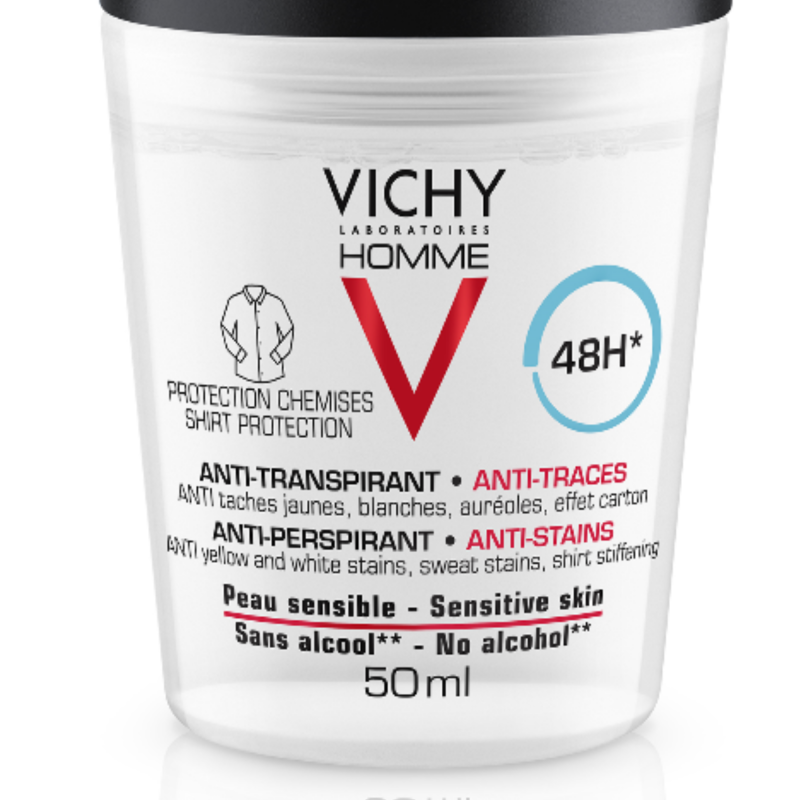 Vichy Homme Déodorant 48H anti-transpirant Roll-On – Paramarket.com