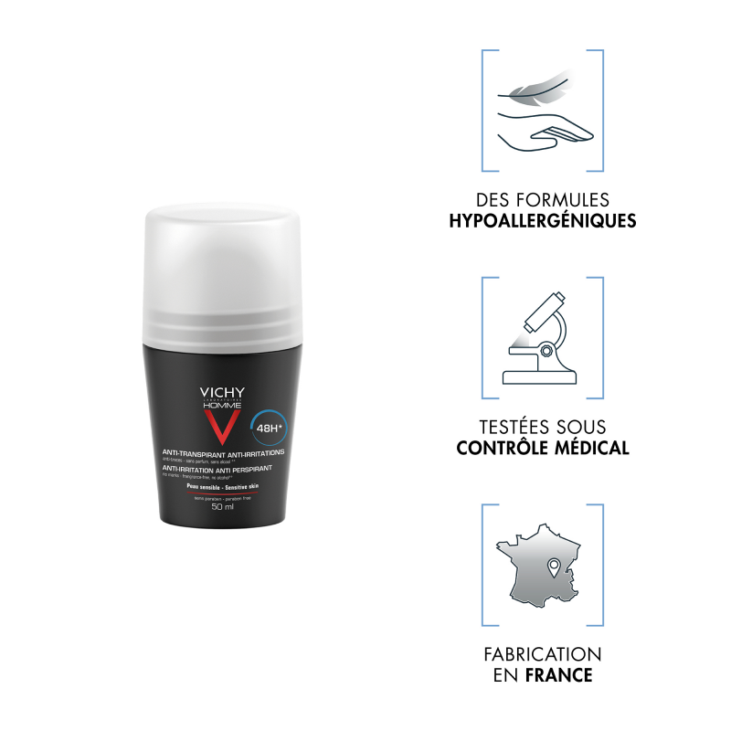 Vichy Homme Déodorant Peaux Sensibles – Paramarket.com