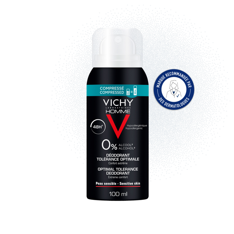 Vichy Homme Deodorant Tolérance Optimale Format Compressé – Paramarket.com
