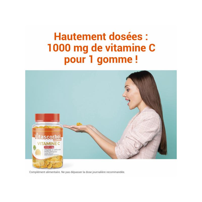 Vitascorbol Gommes Vitamine C 1000mg - Paramarket.com