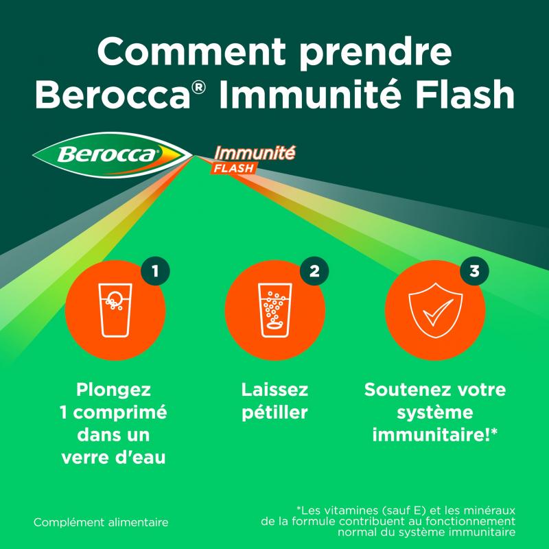 Berocca Immunite Flash comprimés effervescents – Paramarket.com