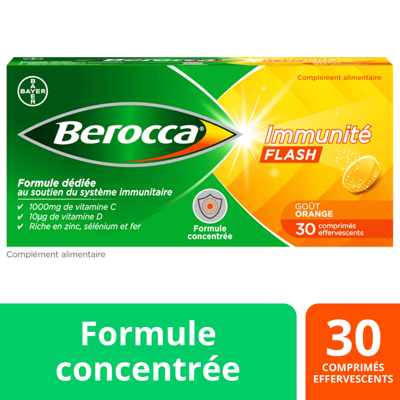 Berocca Immunite Flash comprimés effervescents – Paramarket.com