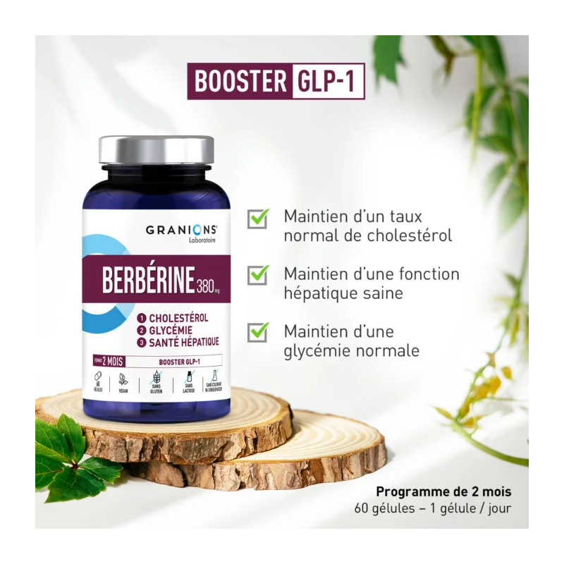 Granions Berberine 380mg Gélules - Paramarket.com