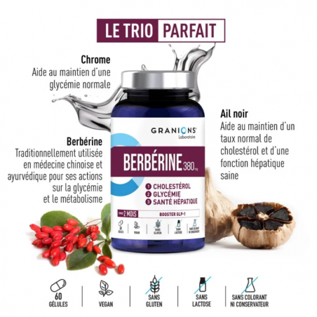 Granions Berberine 380mg Gélules - Paramarket.com