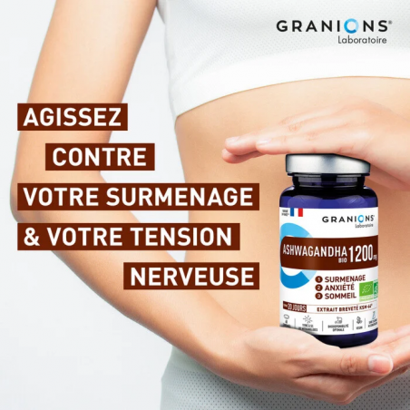 Granions Ashwagandha Bio 1200mg Comprimés – Paramarket.com