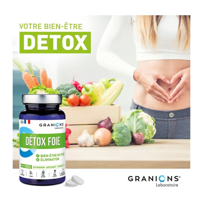 Granions Detox Foie 1000mg Comprimés – Paramarket.com