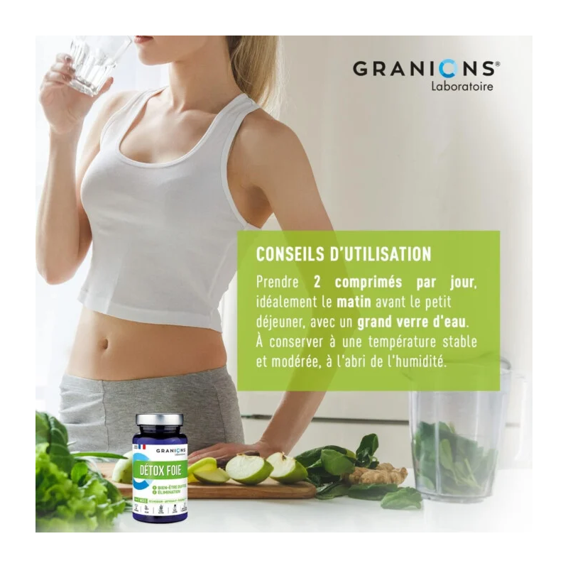 Granions Detox Foie 1000mg Comprimés – Paramarket.com