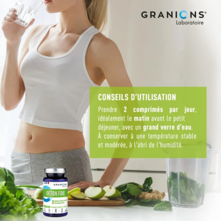 Granions Detox Foie 1000mg Comprimés – Paramarket.com