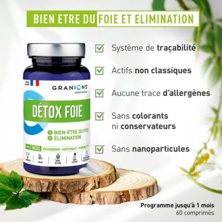 Granions Detox Foie 1000mg Comprimés – Paramarket.com