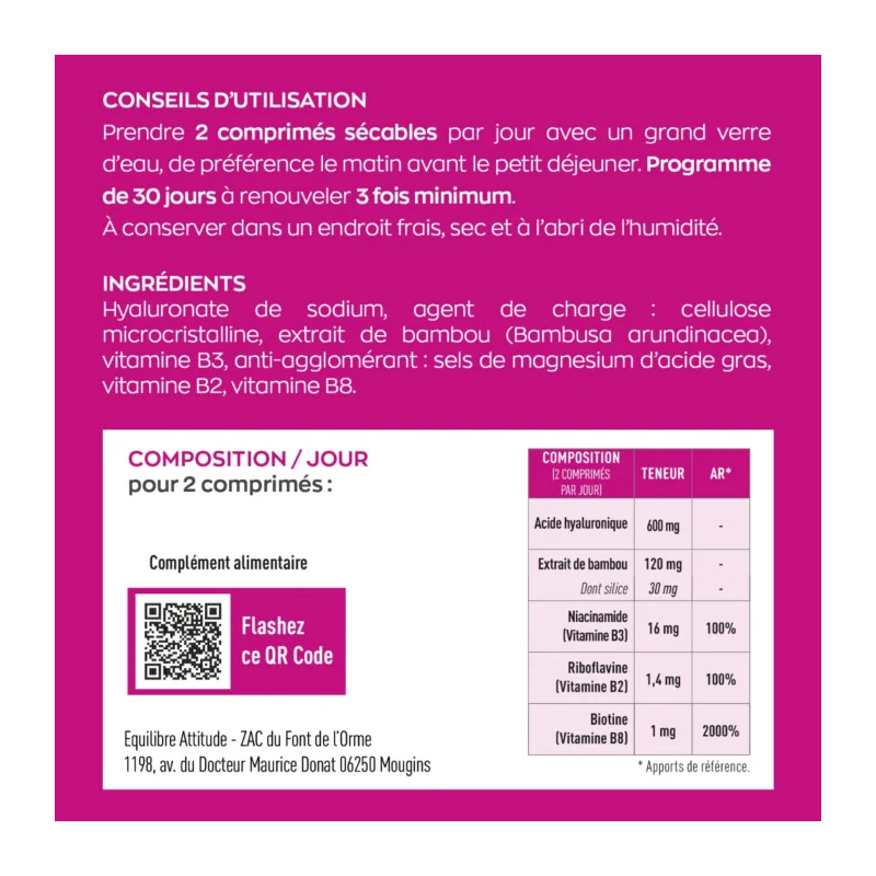 Granions Acide Hyaluronique Ultra Dosé 600mg - Paramarket.com