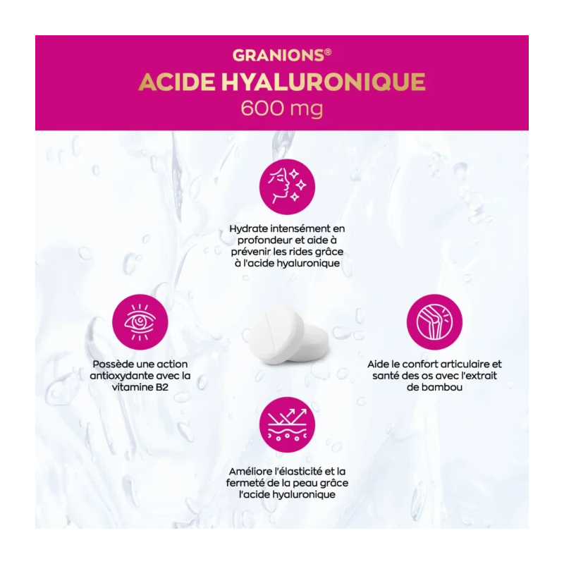 Granions Acide Hyaluronique Ultra Dosé 600mg - Paramarket.com