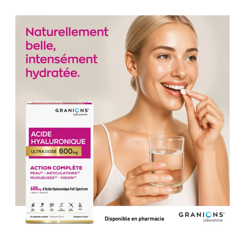 Granions Acide Hyaluronique Ultra Dosé 600mg - Paramarket.com