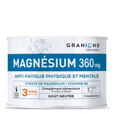 Granions Citrate De Magnesium 360mg Poudre – Paramarket.com