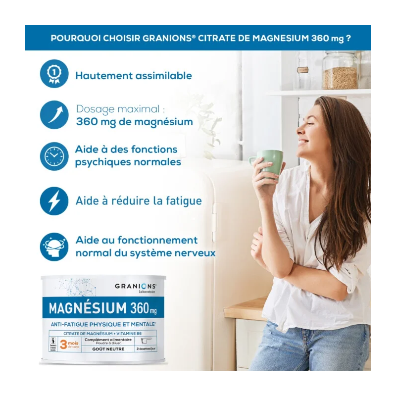 Granions Citrate De Magnesium 360mg Poudre – Paramarket.com