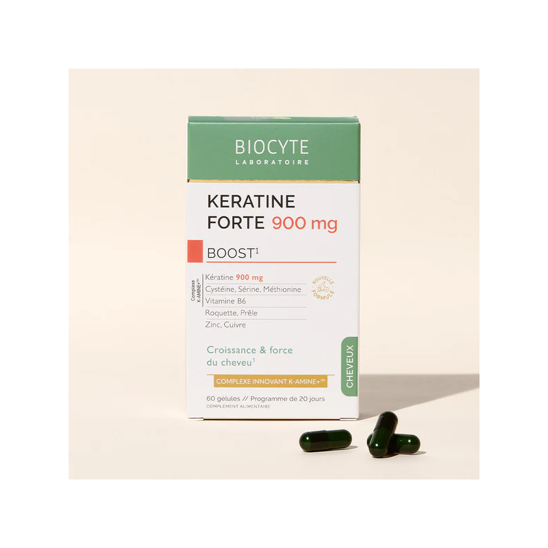 Biocyte Keratine Forte 900mg Gélules - Paramarket.com