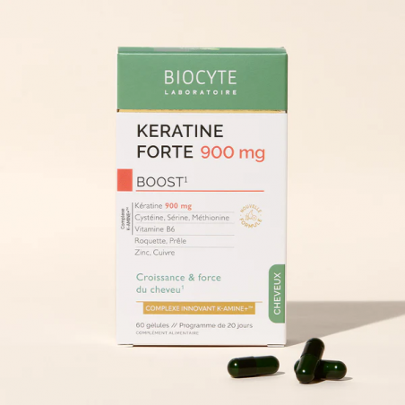 Biocyte Keratine Forte 900mg Gélules - Paramarket.com
