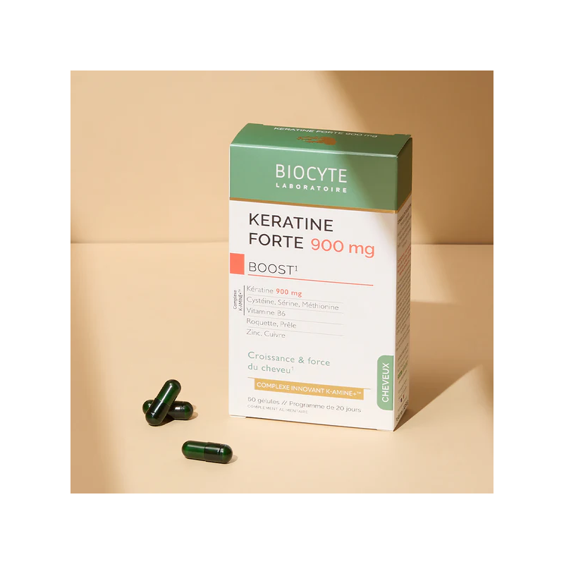 Biocyte Keratine Forte 900mg Gélules - Paramarket.com