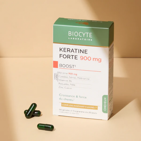 Biocyte Keratine Forte 900mg Gélules - Paramarket.com