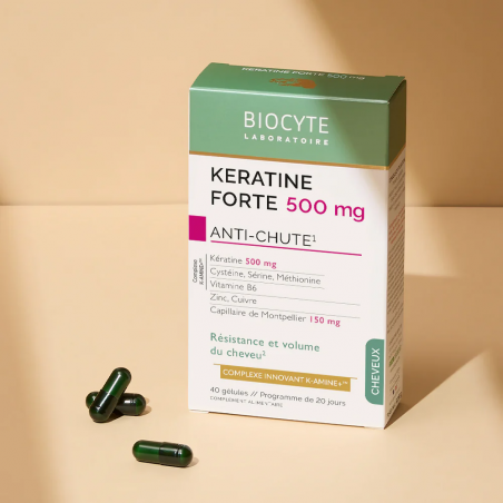 Biocyte Keratine Forte 500mg Gélules - Paramarket.com