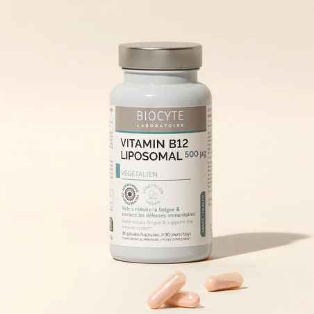Biocyte Vitamin B12 Liposomal 500µg Gélules - Paramarket.com