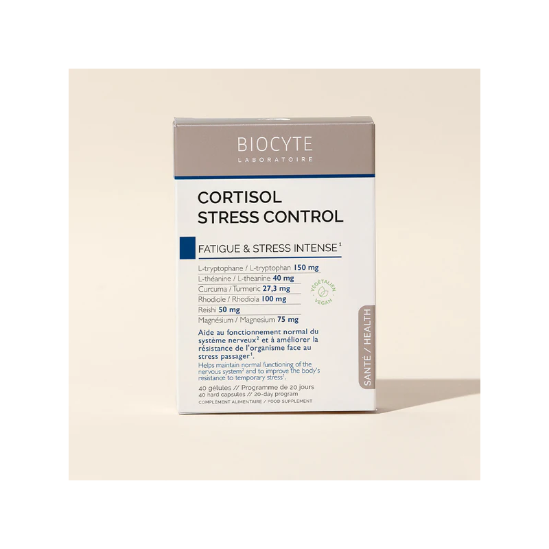 Biocyte Cortisol Stress Control Gélules – Paramarket.com