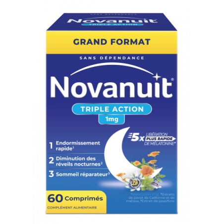 Novanuit Triple Action Comprimés - Paramarket.com