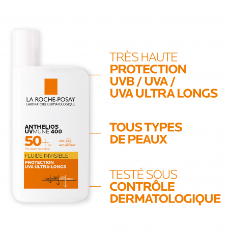 Anthelios Spf50+ UVMUNE 400 Fluide Invisible avec parfum – Paramarket.com