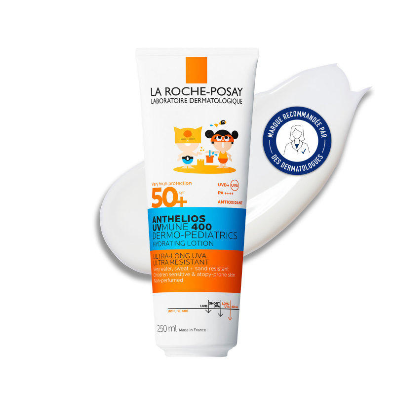 ANTHELIOS DERMO-PEDIATRICS SPF50+ Lait Solaire Enfants Peaux Sensibles Visage & Corps Sans Parfum - Paramarket.com