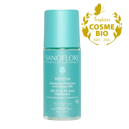Sanoflore Déodorant Mentha 48h Roll-on - Paramarket.com