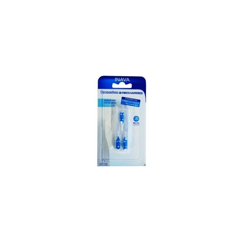 Brossettes Trio Compact Recharge Bleu des laboratoires Inava