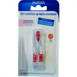Brossettes Trio Compact Recharge Rouge des laboratoires Inava