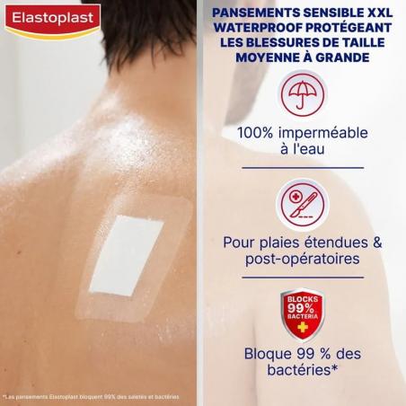 Elastoplast Pansements Waterproof XXL 10x8cm - Paramarket.com