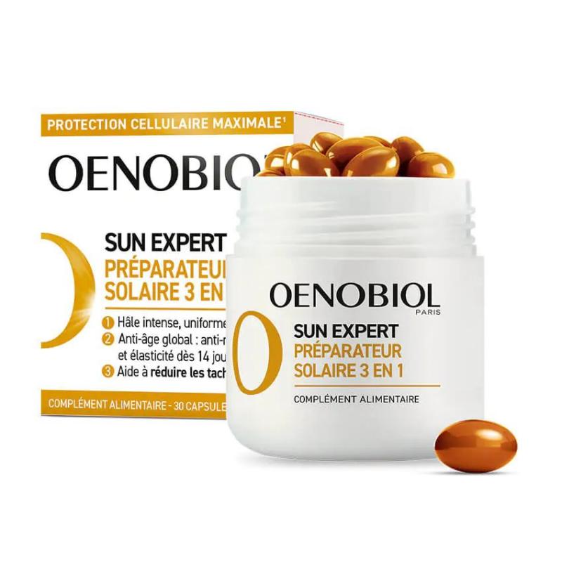 Oenobiol Sun Expert Préparateur Solaire 3 en 1 - Anti-Âge Global - Paramarket.com
