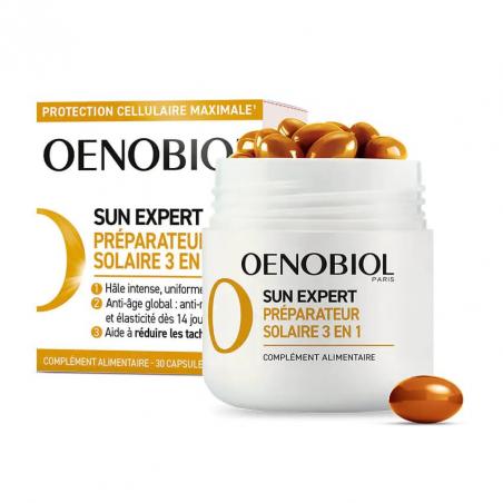 Oenobiol Sun Expert Préparateur Solaire 3 en 1 - Anti-Âge Global - Paramarket.com