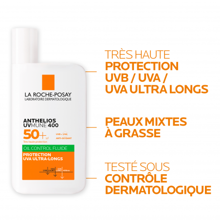 LRP Anthelios SPF50+ Fluide Oil Control Uvmune 400 Avec Parfum - Paramarket.com